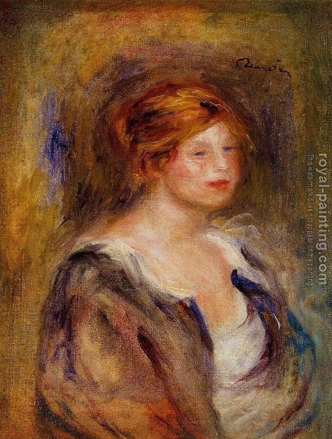Pierre Auguste Renoir : Head of a Blond Woman